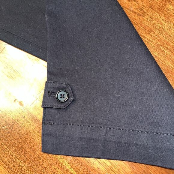 Talbots NWT Solid BlackPerfect Crop Pant Slim Leg Flat Front Size 6 - 25" Inseam - Picture 2 of 7